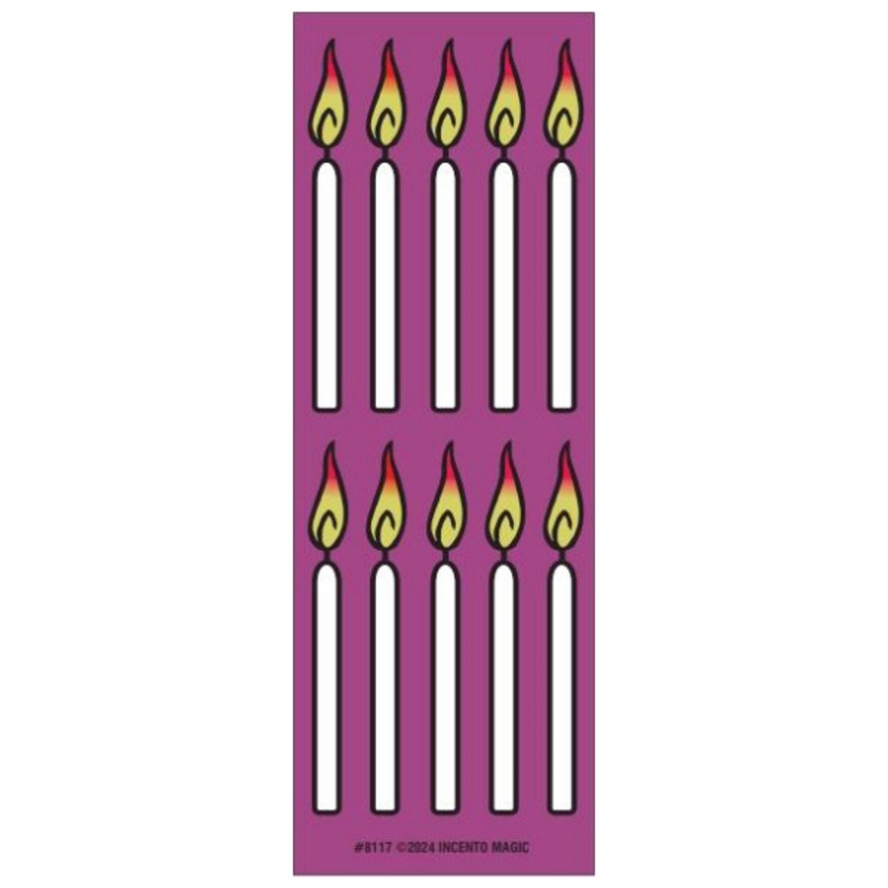 Animated Shabbos, Yom Tov & Chanukah Candles Stickers (Large) – Jewish Holiday Animated Stickers for Classroom Crafts & Faith-Based Projects